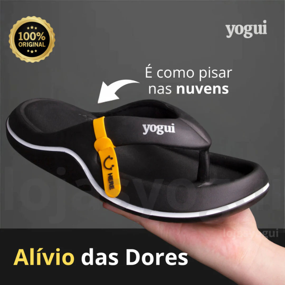 Como aliviar dores nos pés causadas por fascite plantar com o Chinelo Ortopédico Top Comfort Yogui®