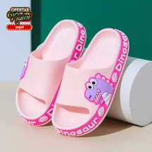 Chinelo Infantil Slide Anti-Derrapante Dino