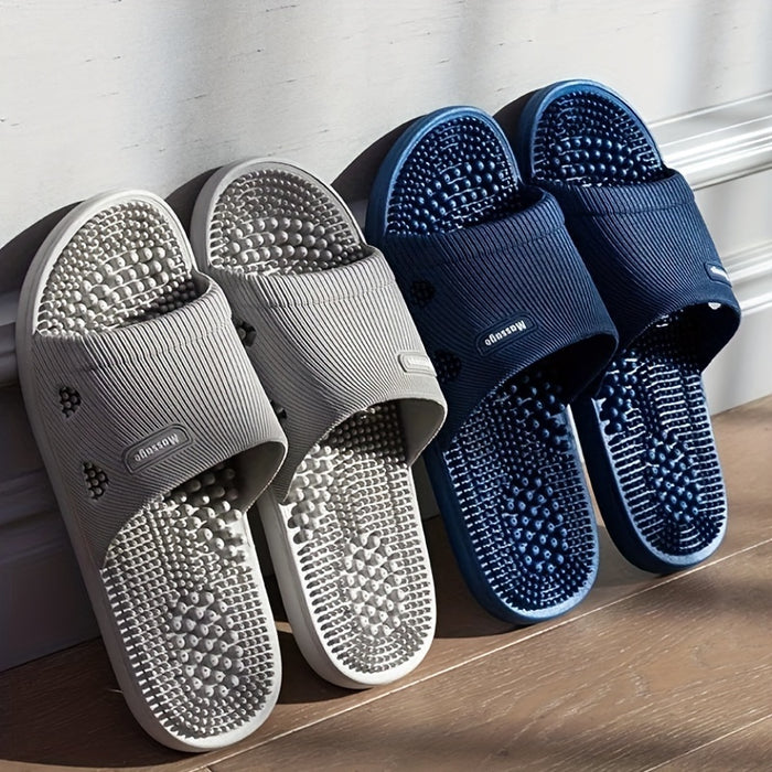 Chinelo Slide Massageador Terapêutico Yogui® – vista traseira e massagem nos pés