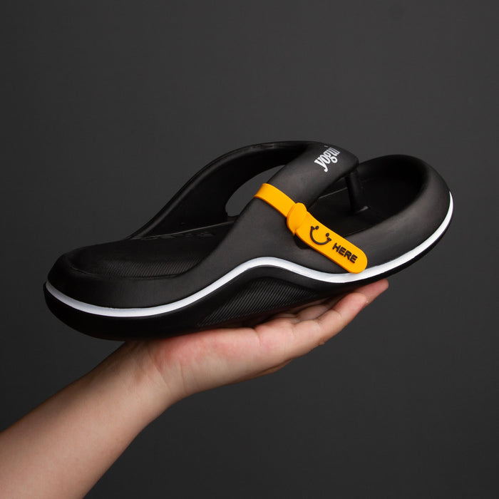 Chinelo Top Comfort Yogui® Preto – vista frontal