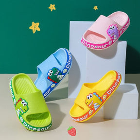 Chinelo Infantil Slide Anti-Derrapante Dino