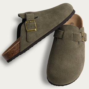 Sandália Clog de Camurça Comfort Yogui