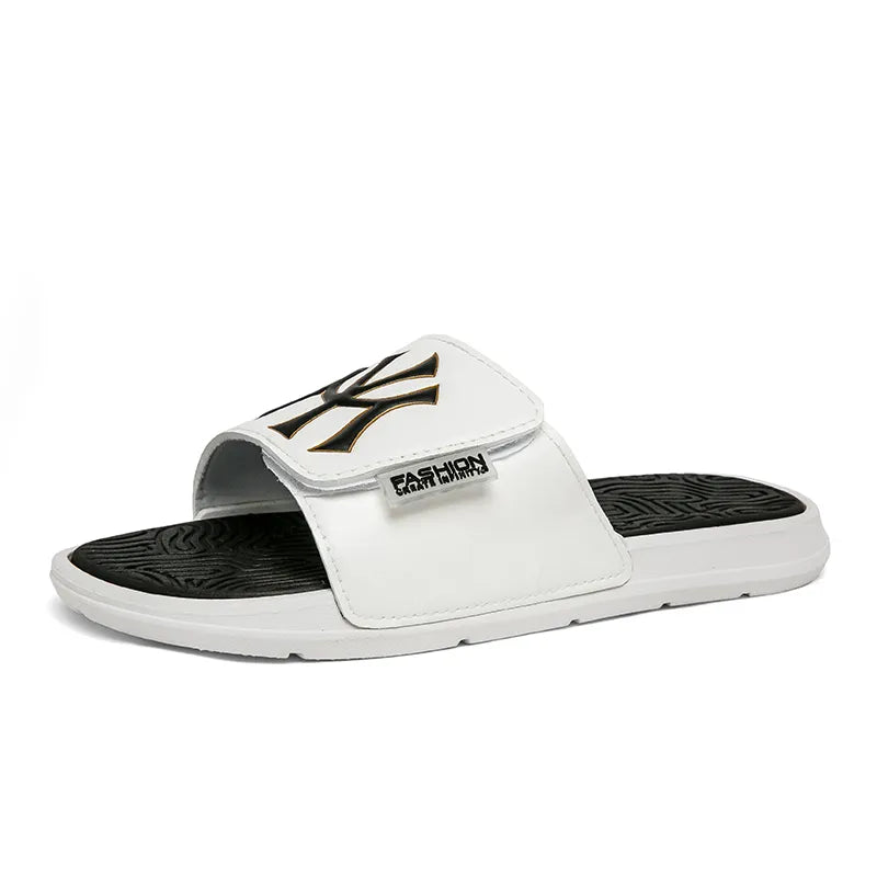 Chinelo Slide NY Stripe Velvet